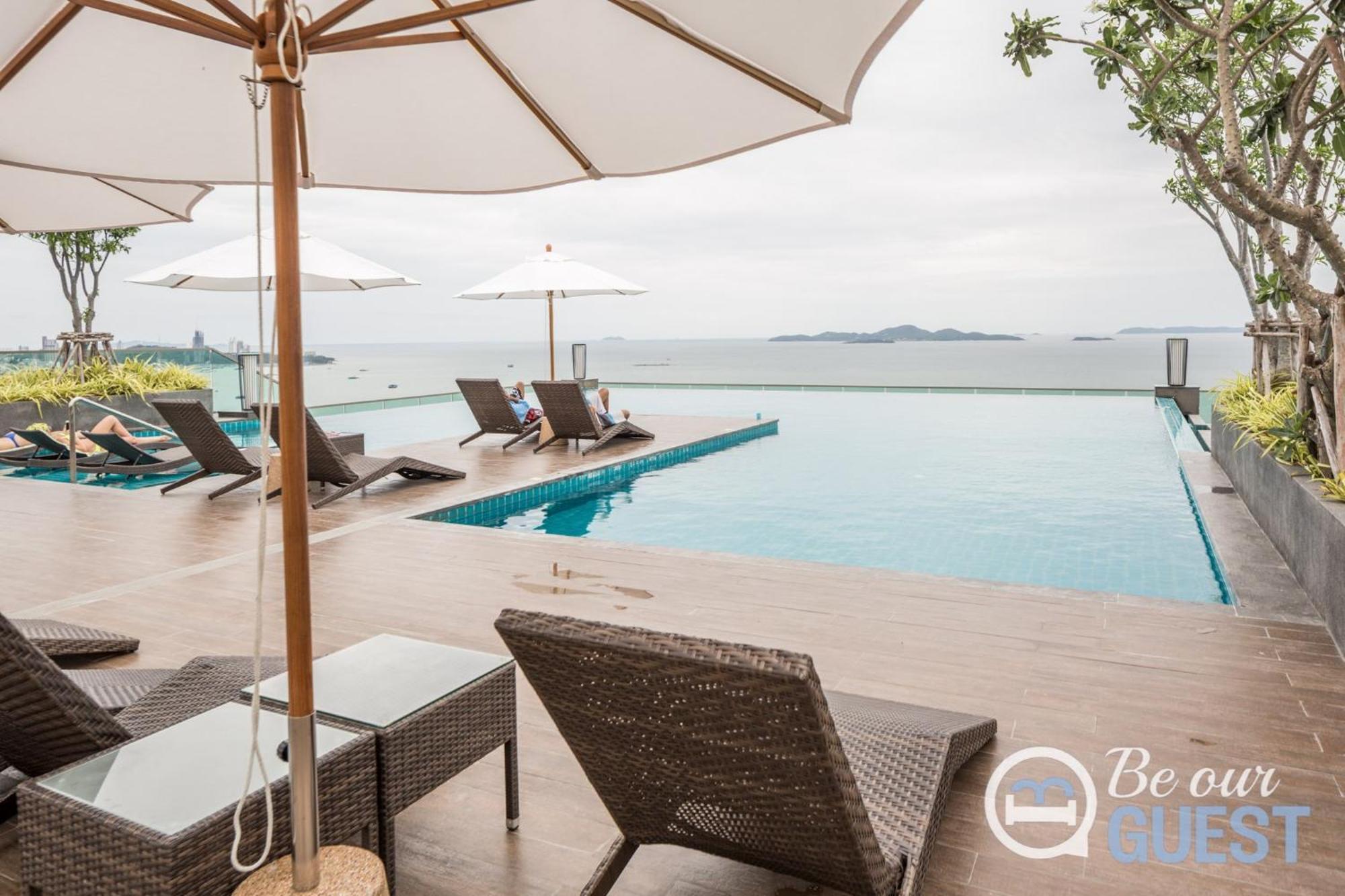 Stunning Sea View Condo On The Beach - Monthly Stay Pattaya Exterior photo